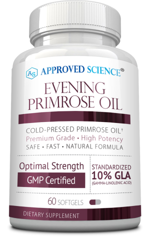 Bottle of Approved Science® Evening Primrose Oil