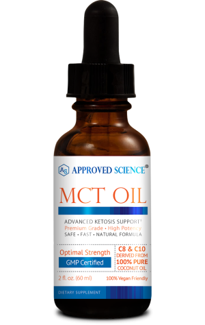 Bottle of Approved Science® MCT Oil