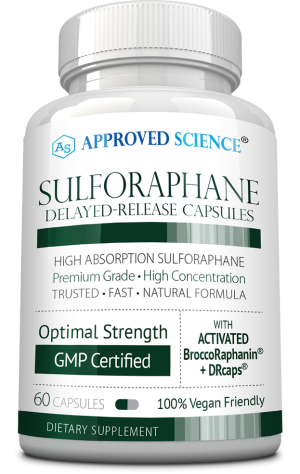 Bottle of Approved Science Sulforaphane