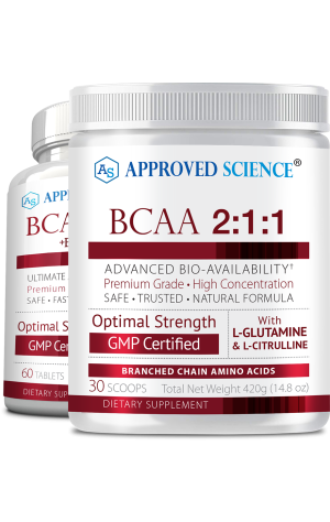 Bottle of Approved Science® BCAA