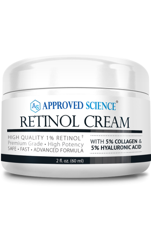 Bottle of Approved Science® Retinol Cream