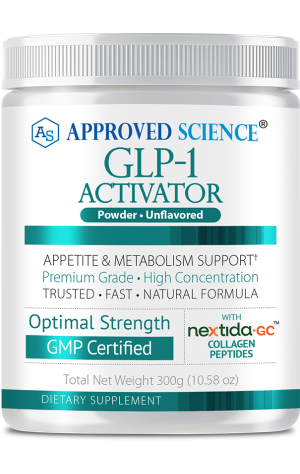 Bottle of Approved Science GLP-1 Activator