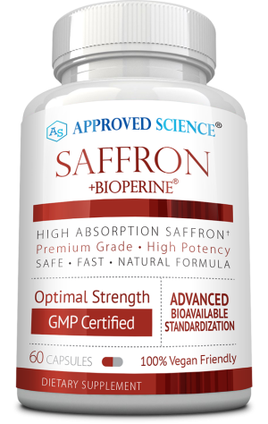 Bottle of Approved Science® Saffron