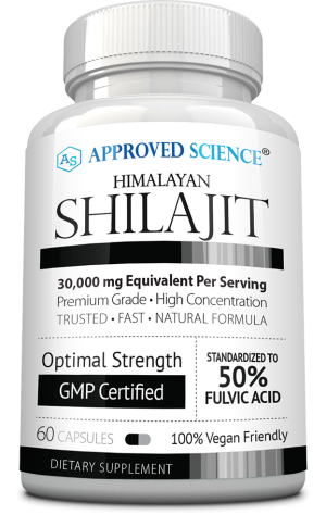 Bottle of Approved Science Shilajit