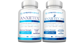 Anxietex (1 Bottle, 1 Month Supply) + Anxietex PM (1 Bottle, 1 Month Supply)