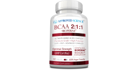 Approved Science BCAA Pills (1 Bottle, 1 Month Supply)