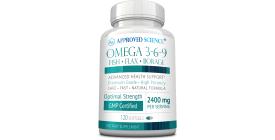 Approved Science Omega 3-6-9 (1 Bottle, 1 Month Supply)