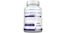 Approved Science Hair, Skin & Nails (1 Bottle, 1 Month Supply)