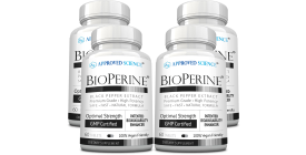 Approved Science BioPerine (4 Bottles, 4 Month Supply)