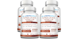 Apple Cider Vinegar (4 Bottles, 4 Month Supply)