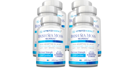 Approved Science Irish Sea Moss (6 Bottles, 6 Month Supply)