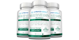 Approved Science Multi-Vitamin (3 Bottles, 3 Month Supply)