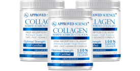 Approved Science Collagen Powder (3 Tubs, 240g Per Tub)