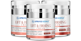 Approved Science Lift & Firming Cream (3 Jars, 50 ml Per Jar)