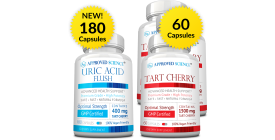 Approved Science Uric Acid Flush (3 Month Supply) + Tart Cherry (3 Month Supply)