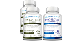 Parastrin (2 Bottles, 2 Month Supply) + Approved Science Probiotic (1 Bottle, 1 Month Supply)