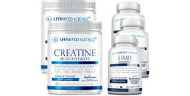 Approved Science Creatine (120 Scoops) & Approved Science HMB (90 Servings)