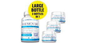 Hemovir (135 Capsules) + Hemovir Cream (3 Jars)