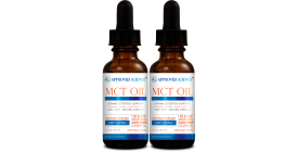 Approved Science MCT Oil (2 Bottles, 60 ml Per Bottle)