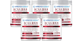 Approved Science BCAA Powder (5 Bottles)