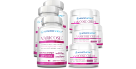 Varicosil (3 Bottles, 3 Month Supply) + Varicosil Cream (3 Jars, 60 ml Per Jar)