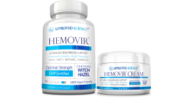 Hemovir (1 Bottle, 45 Capsules) + Hemovir Cream (1 Jar, 60 ml)